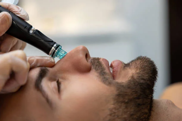 Protocolo facial para hombres limpieza profunda en Flores Una Pausa Estética Boutique